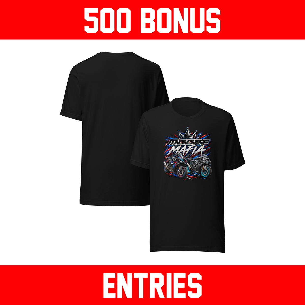 Giveaway Bikes Unisex T-Shirt *** 500 BONUS ENTRIES ***
