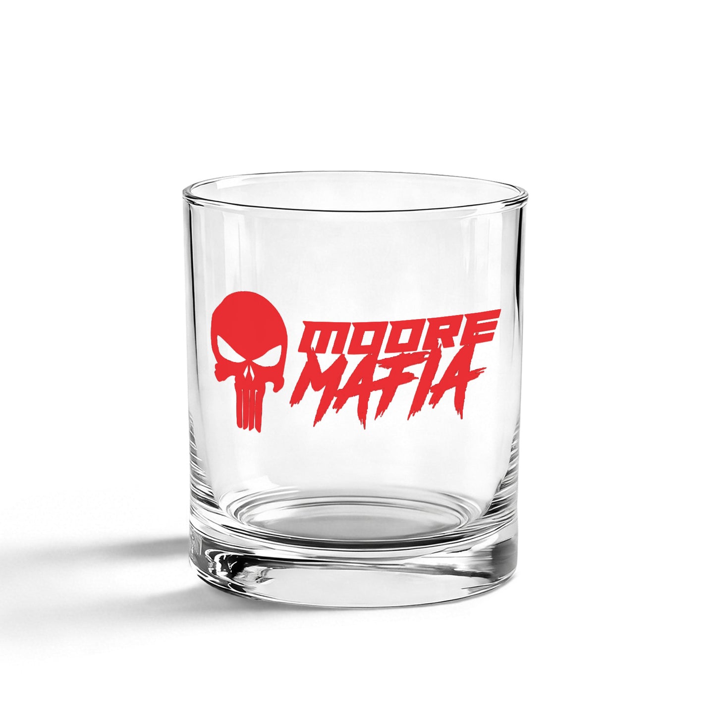 Moore Mafia Red Whiskey Glass
