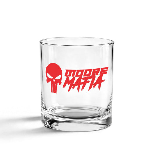 Moore Mafia Red Whiskey Glass