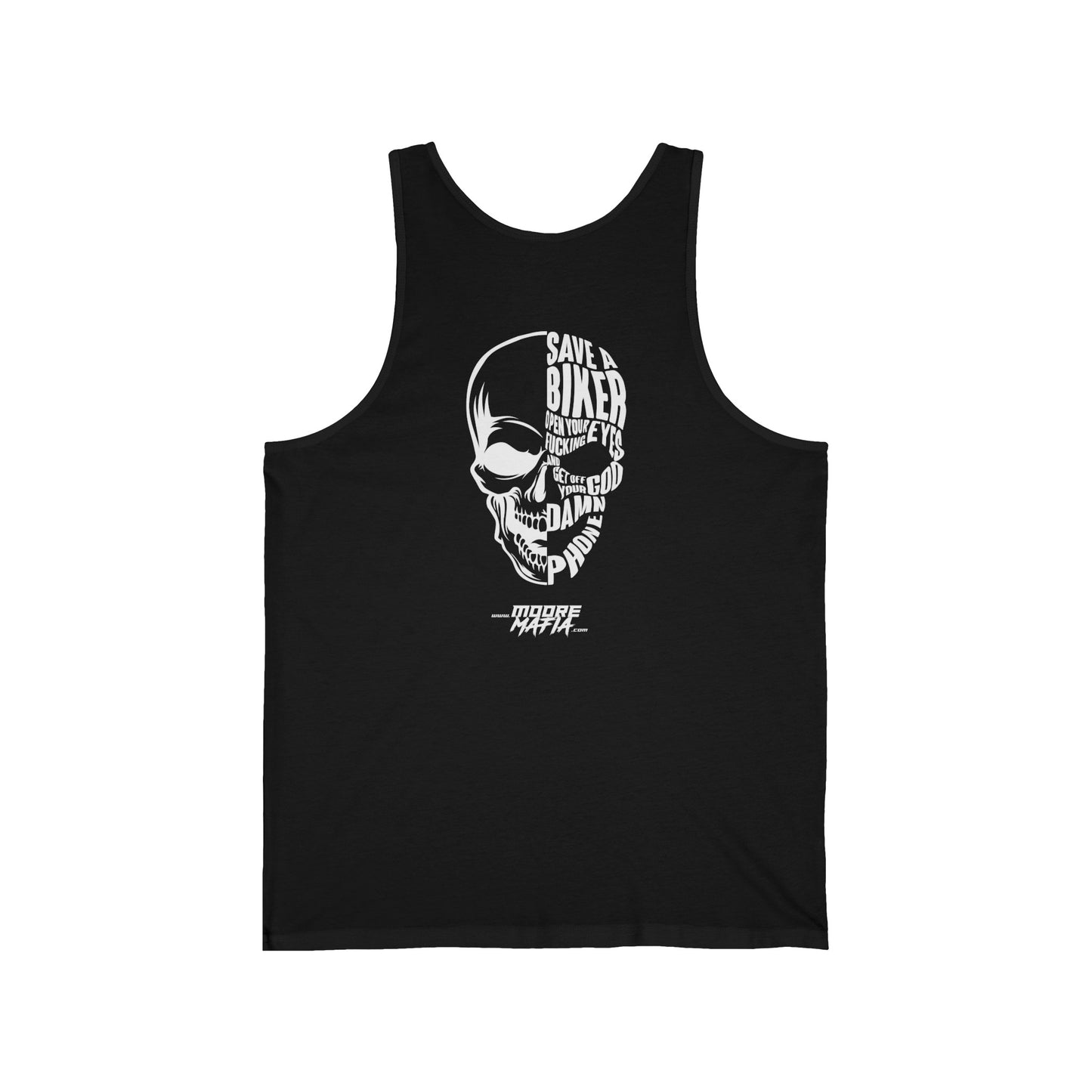 Save A Biker Skull Unisex Tank