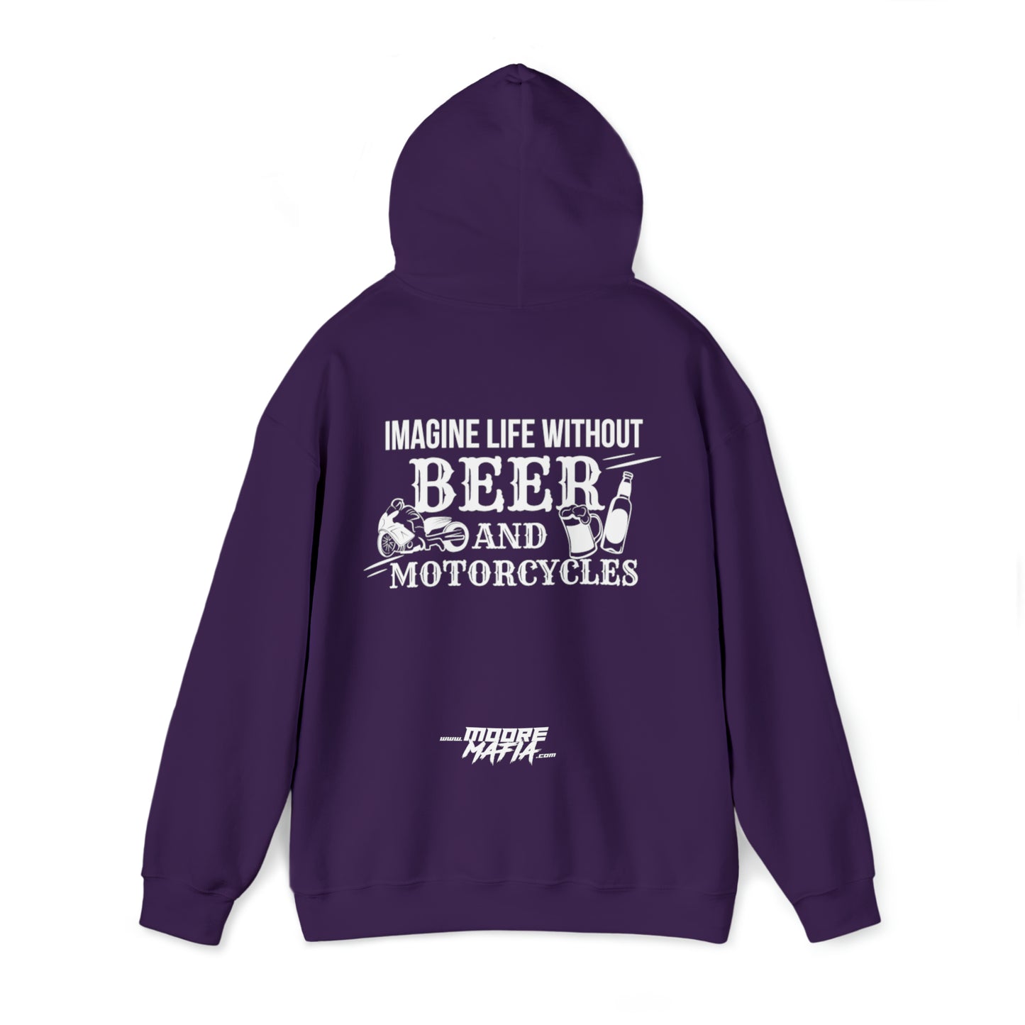 Life Without Beer And Motorcycles Hooded Sweatshirt