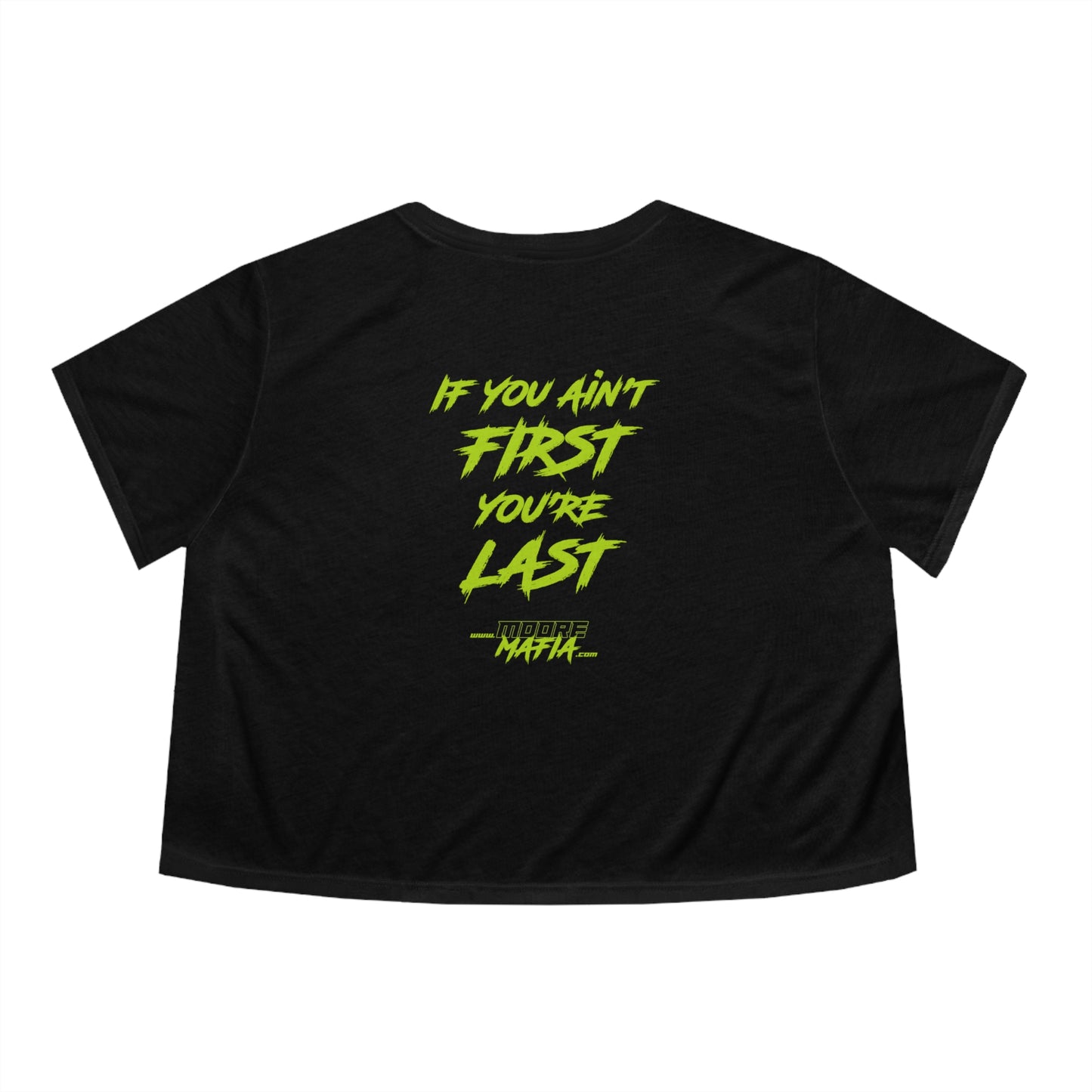 If You Ain't First You're Last Women's Flowy Cropped Tee