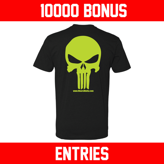 Moore Mafia Skull T-Shirt Neon ***10,000 BONUS ENTRIES ***