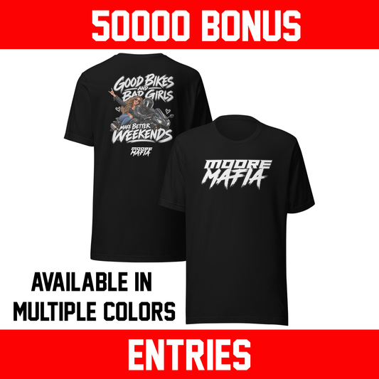 Good Bikes And Bad Girls Version 1 Unisex T-Shirt ***50,000 BONUS ENTRIES ***