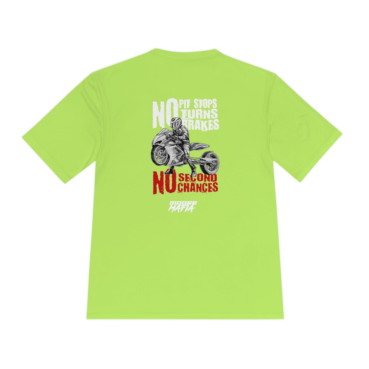 No Pit Stops Unisex Moisture Wicking Tee