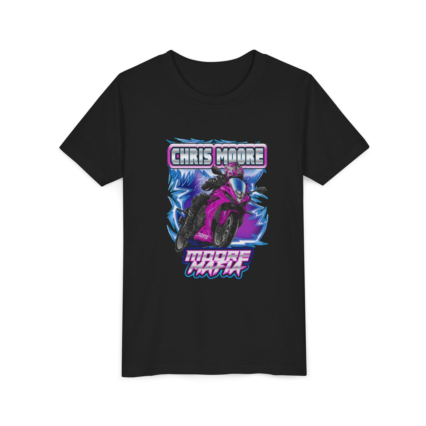 Purple Lightning Youth Graphic Tee