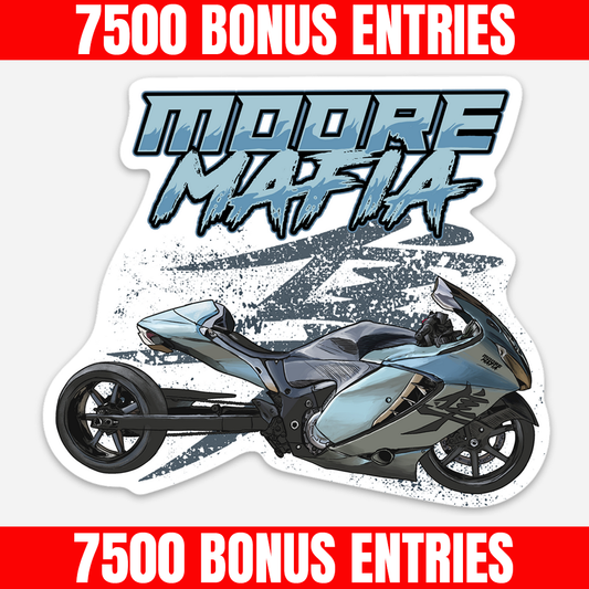 7500 Bonus Entries - 2025 Hayabusa Sticker