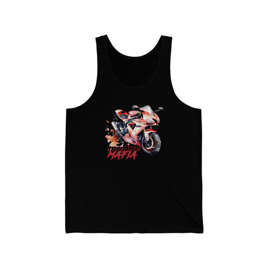 Moore Mafia Watercolor Bike Red Unisex Tank