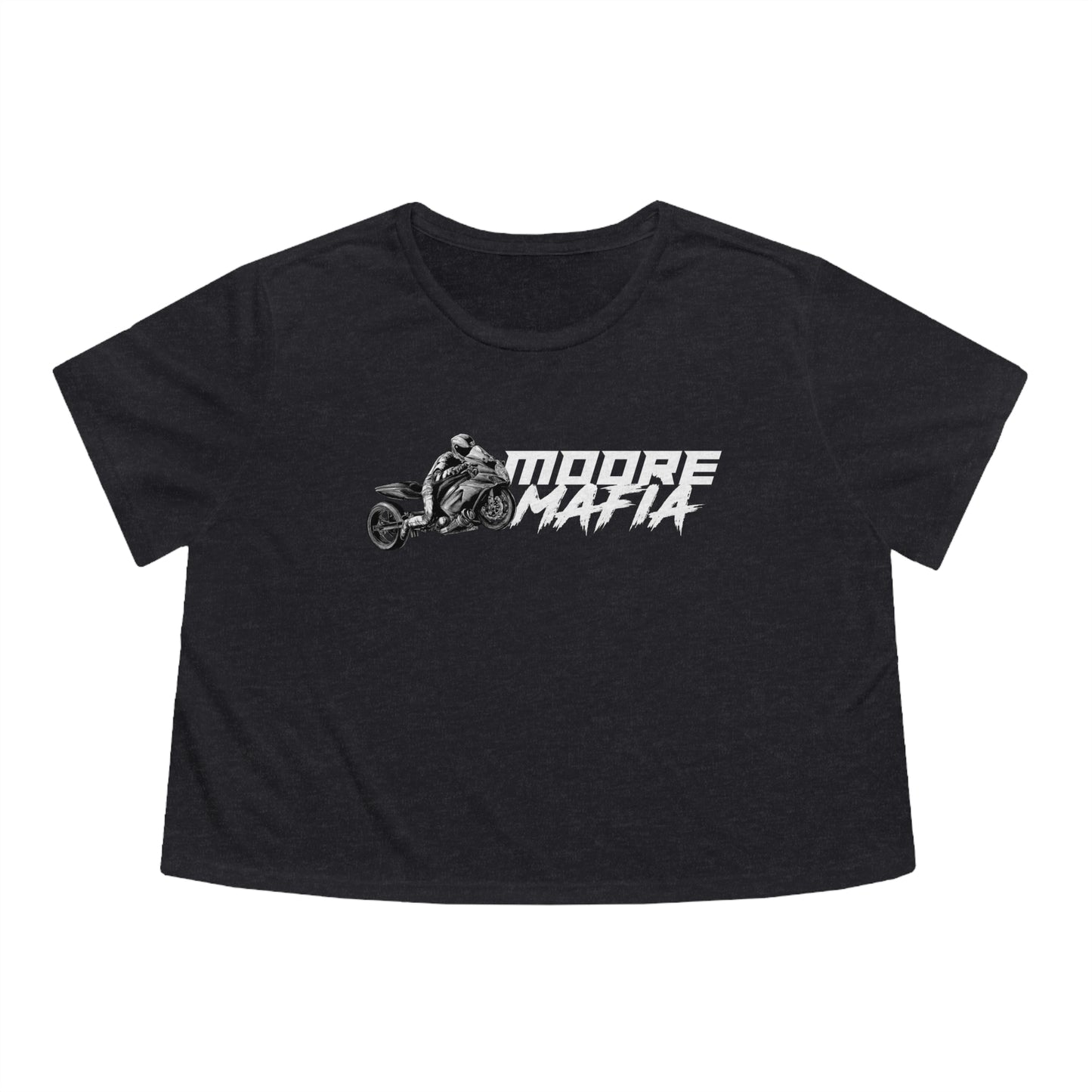 Motorcycles Are Like Strippers Women's Flowy Cropped Tee