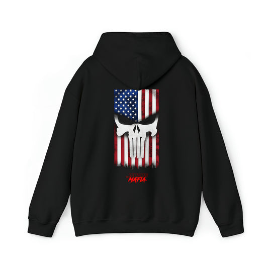 Moore Mafia Skull Flad Hooded Sweatshirt