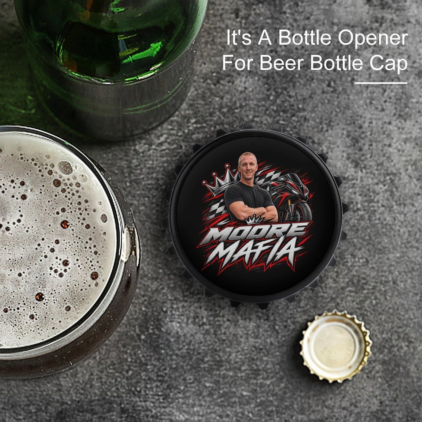 Moore Mafia Bottle Opener/Fridge Magnet