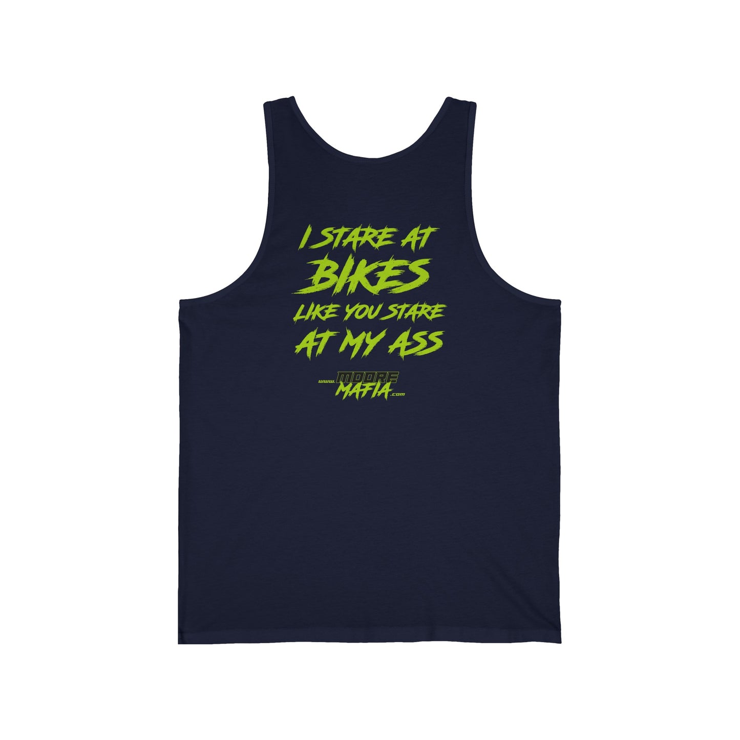 I Stare At Bikes Unisex Tank