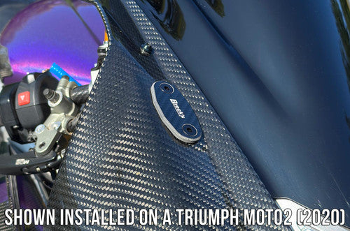 Mirror Block Off Plate Set Carbon Fiber ZX-10R (16-25) and Triumph Daytona 675R (13-18) / Moto2 765 (2020)