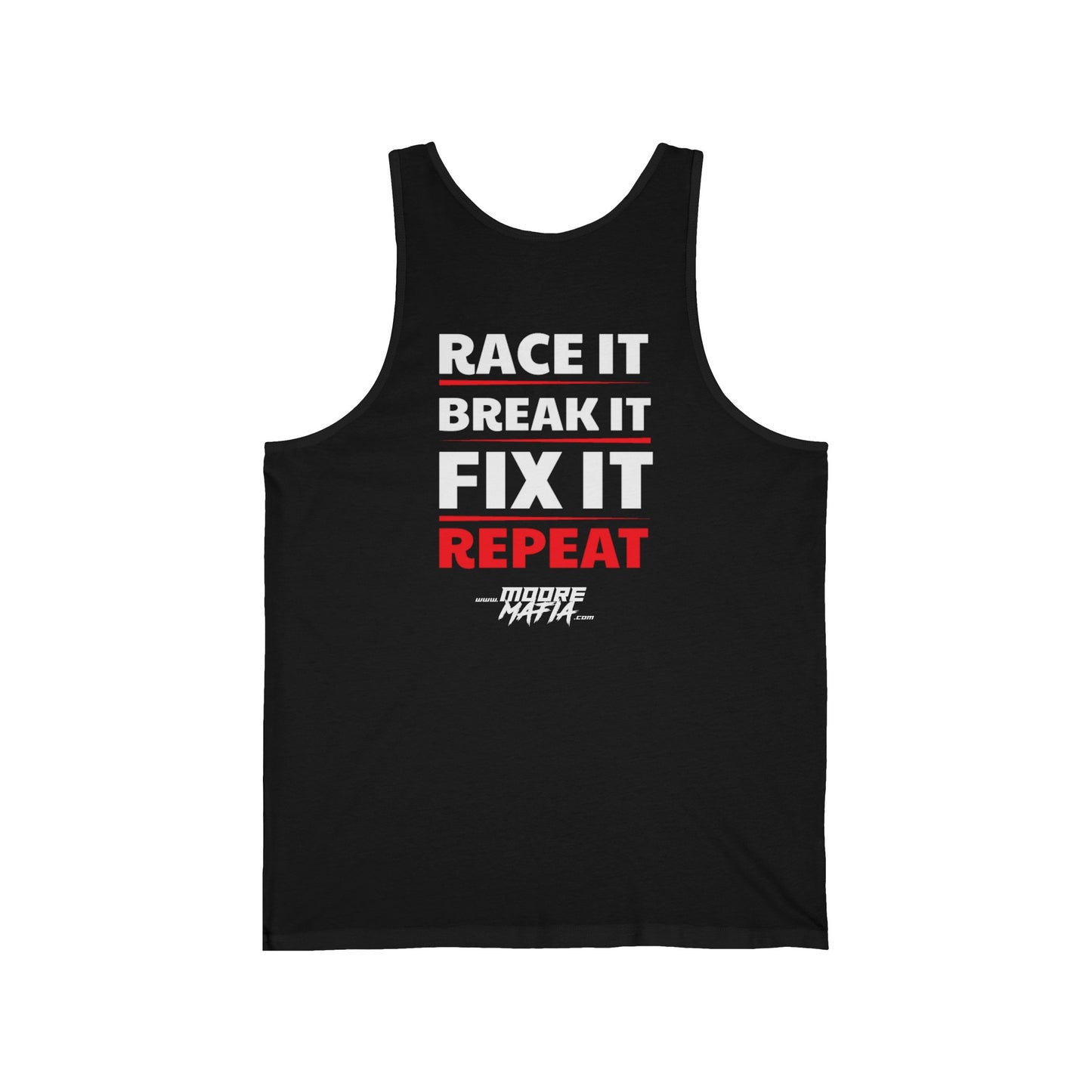 Race It Break It Fix It Repeat Unisex Tank