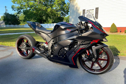 Penta-Carbon Full System 15" Muffler (Black) ZX-10R/RR (21-25)