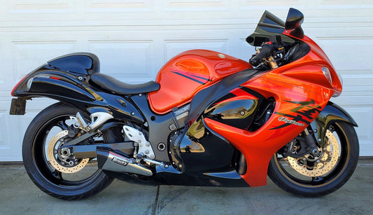 Penta-Carbon Full System 15" Muffler (Polished) Suzuki Hayabusa (99-26)