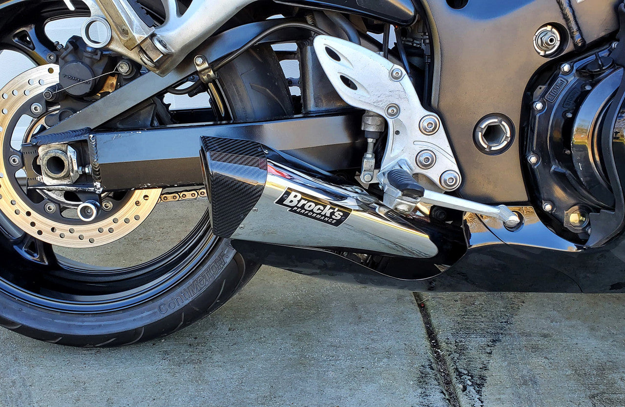 Penta-Carbon Full System 15" Muffler (Polished) Suzuki Hayabusa (99-26)
