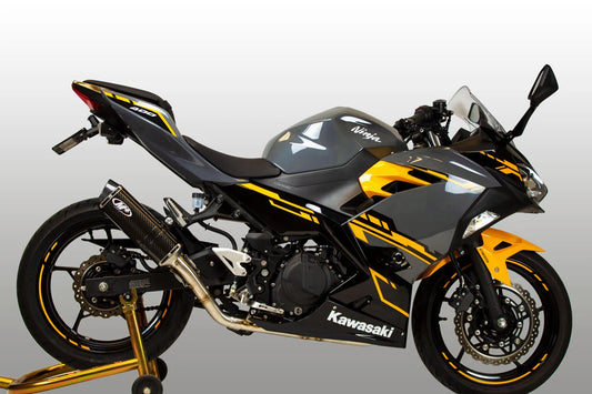 Full System With X96 Carbon Canister 2018-2026 Kawasaki Ninja 400/500/Z