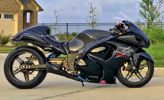 Penta-Carbon Full System 15" Muffler (Black) Suzuki Hayabusa (99-26)