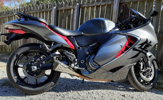 Penta-Carbon Full System 15" Muffler Suzuki Hayabusa (22-26) Polished