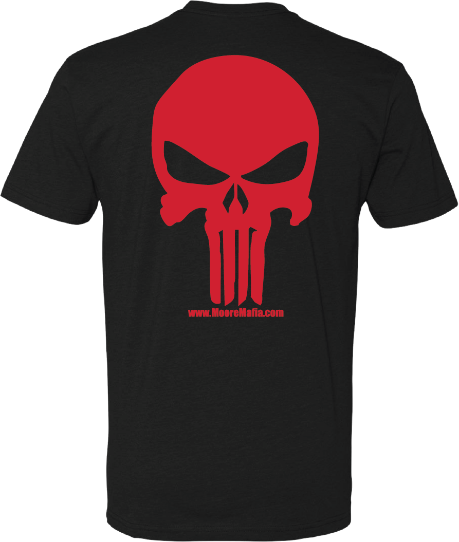 Moore Mafia Skull T-Shirt Red