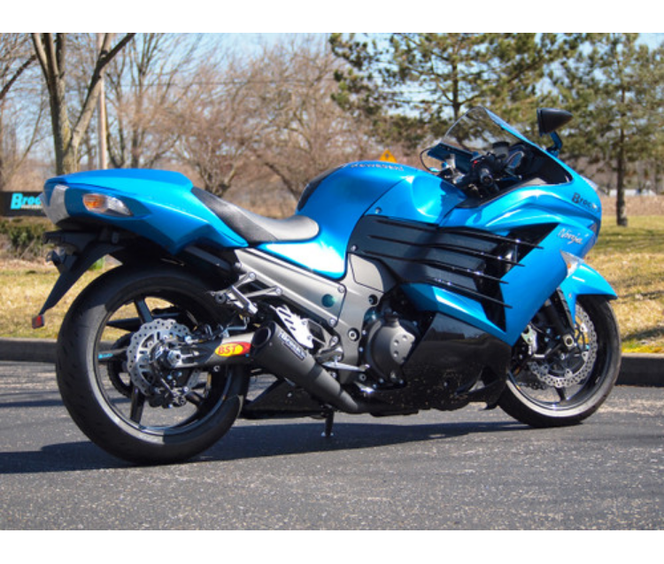 Alien Head 2 Full System Black 14" Muffler ZX-14R (12-25)