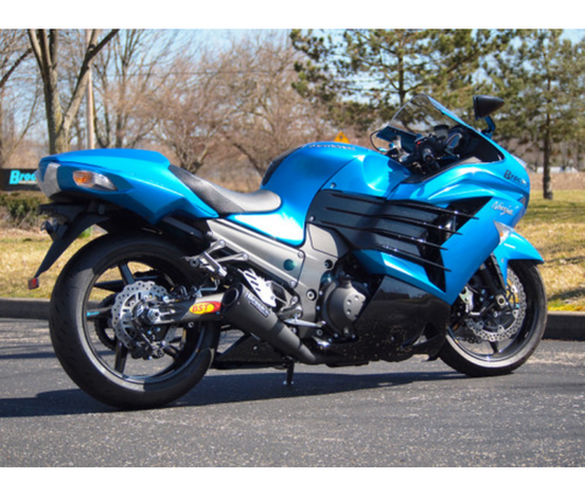 Alien Head 2 Full System Black 14" Muffler ZX-14R (12-25)