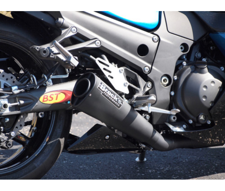Alien Head 2 Full System Black 14" Muffler ZX-14R (12-25)