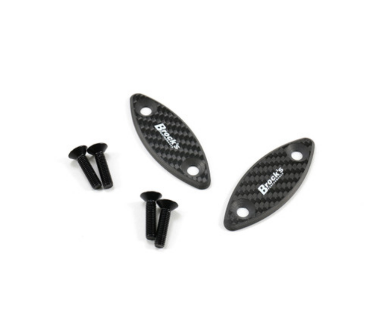 Mirror Block Off Plate Set Carbon Fiber ZX-14R (06-25)