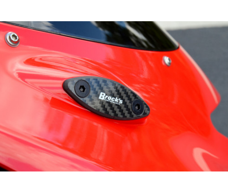 Mirror Block Off Plate Set Carbon Fiber ZX-14R (06-25)