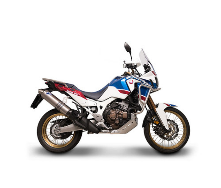 Termignoni Relevance Stainless Link Pipe w/ Carbon Heat Shield CRF1000L Africa Twin (18-19)