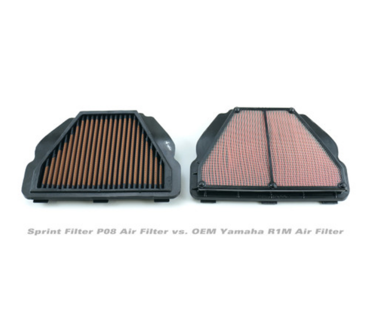 Sprint Filter P08 YZF-R1/M (15-26), YZF-R1S (16-18), and MT-10 (16-21)