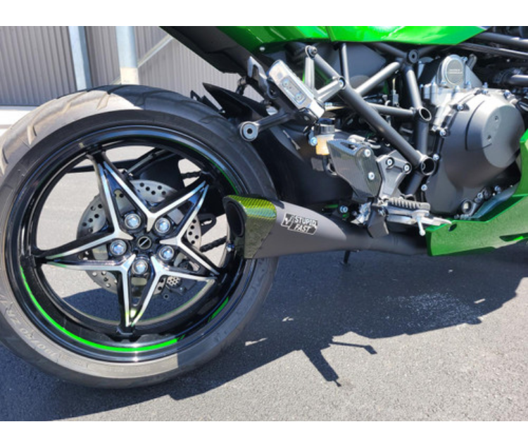 Penta-Carbon Full System 15" Muffler (Black) Ninja H2 SX / SE / SE+ (18-21)