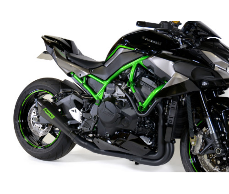 Penta-Carbon Full System 15" Muffler (Black) Z H2 (20-26)