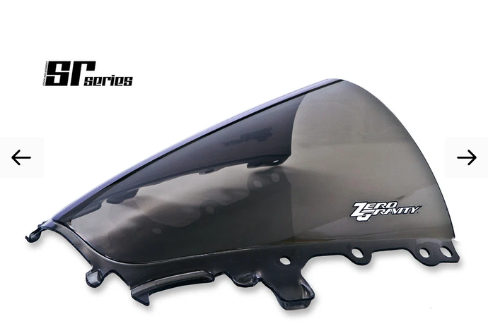 Dark Smoked Double Bubble Zero Gravity Windshield Yamaha YZF-R1 2020-2025