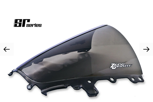 Dark Smoked Double Bubble Zero Gravity Windshield Yamaha YZF-R1 2020-2025