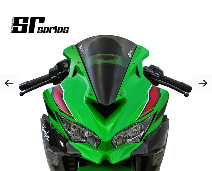 Dark Smoked Double Bubble Zero Gravity Windshield Kawasaki ZX4RR 2023-2025