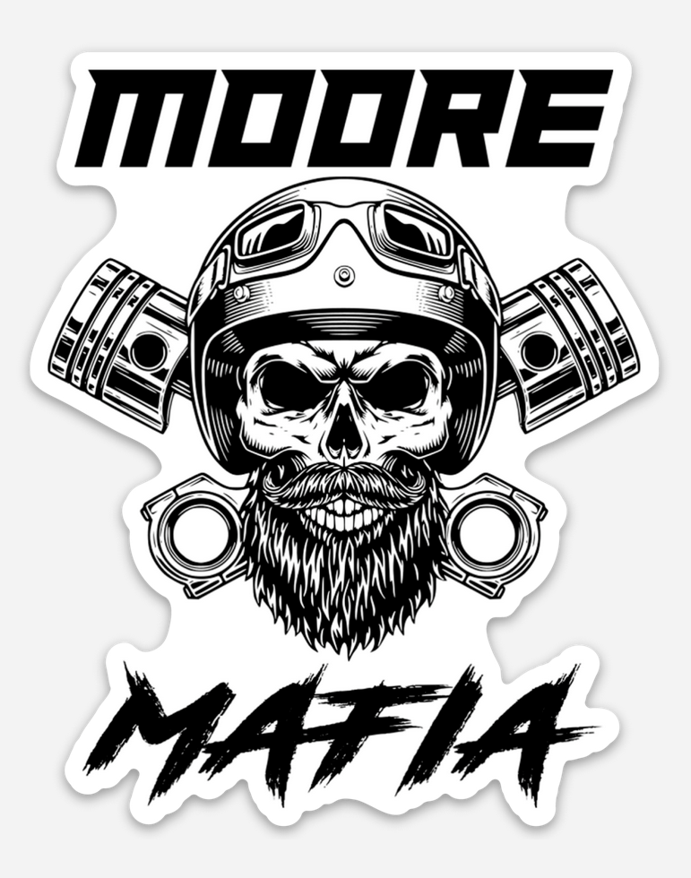 Moore Mafia Skull Sticker