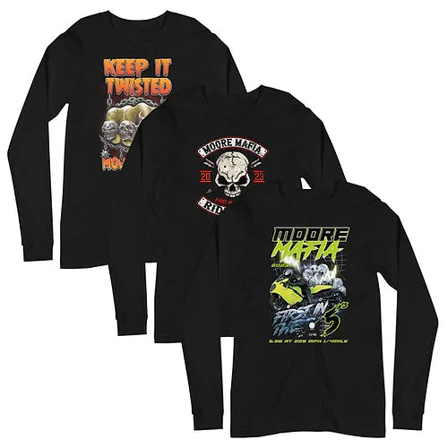 Best Sellers Long Sleeve Graphic T-Shirt 3 Pack