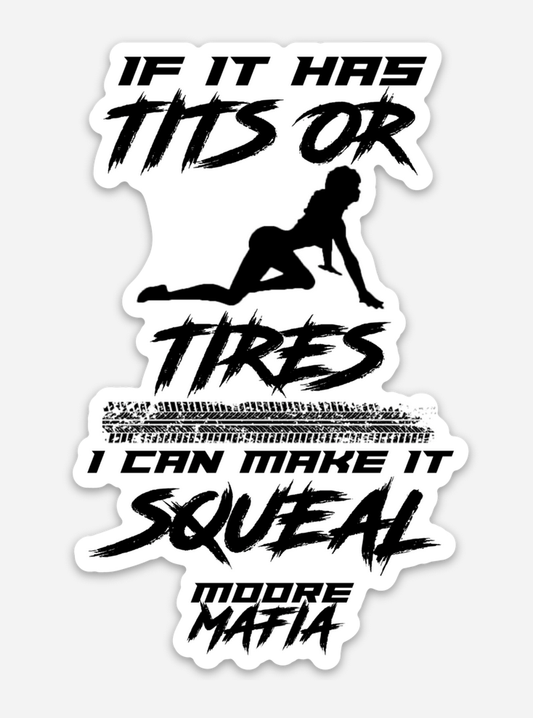 Tits Or Tires Sticker