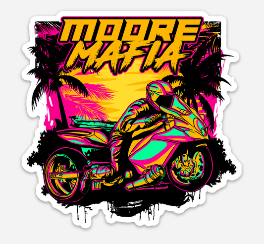 Moore Mafia Miami Heat Sticker