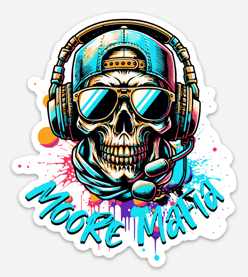 Moore Mafia Headphones Sticker