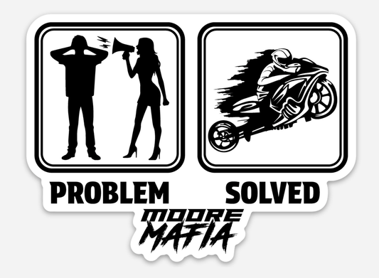 Problem Solved Sticker