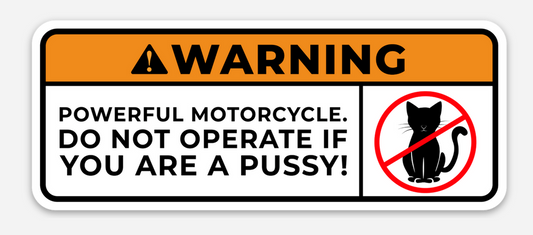 Powerful Motorcycle Sticker