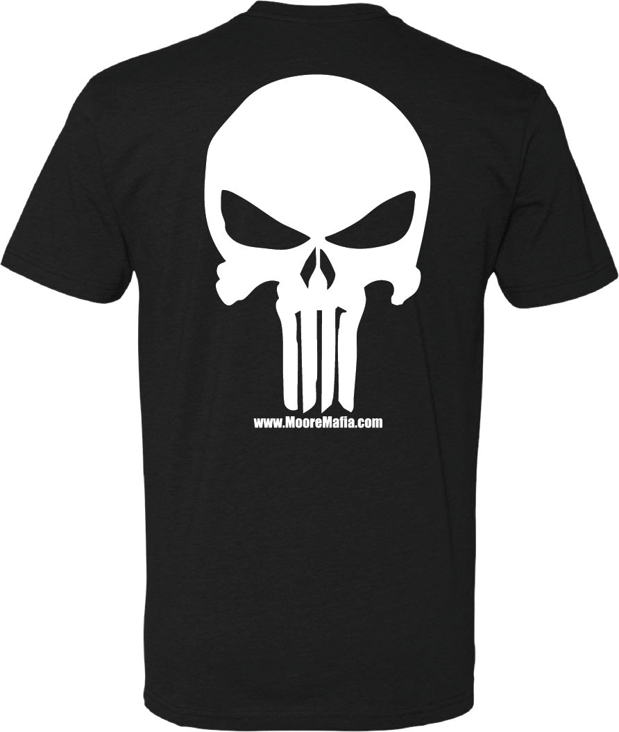 Moore Mafia Skull T-Shirt White