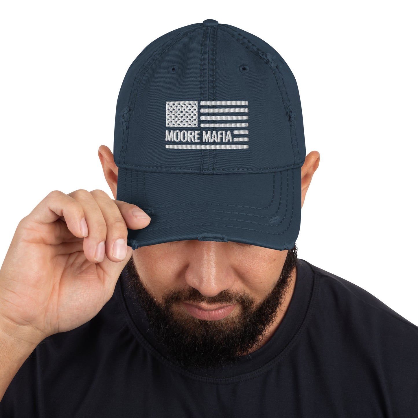 Moore Mafia Flag Distressed Hat