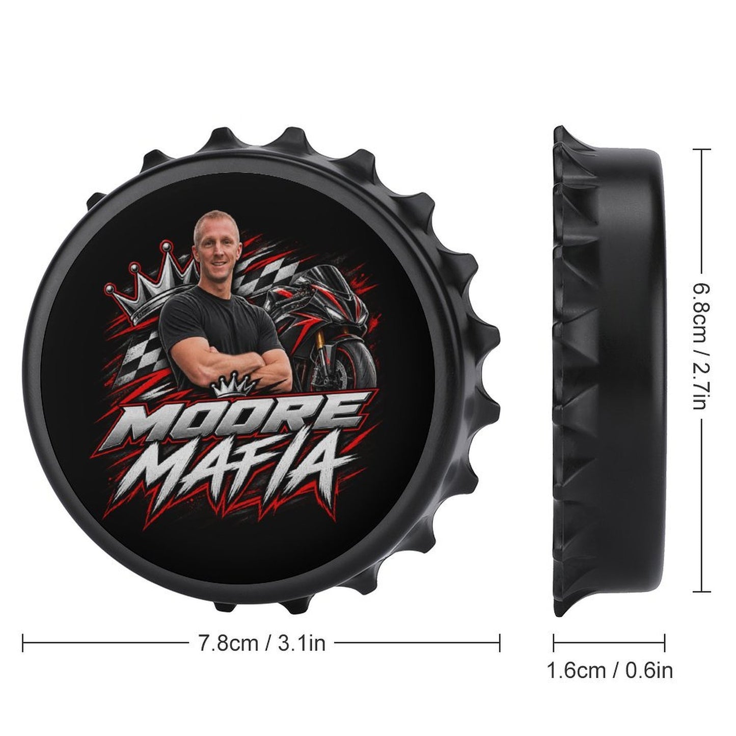 Moore Mafia Bottle Opener/Fridge Magnet