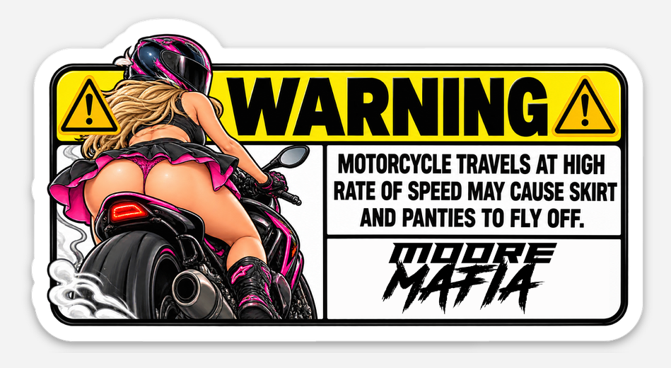 WARNING Version 1 Sticker