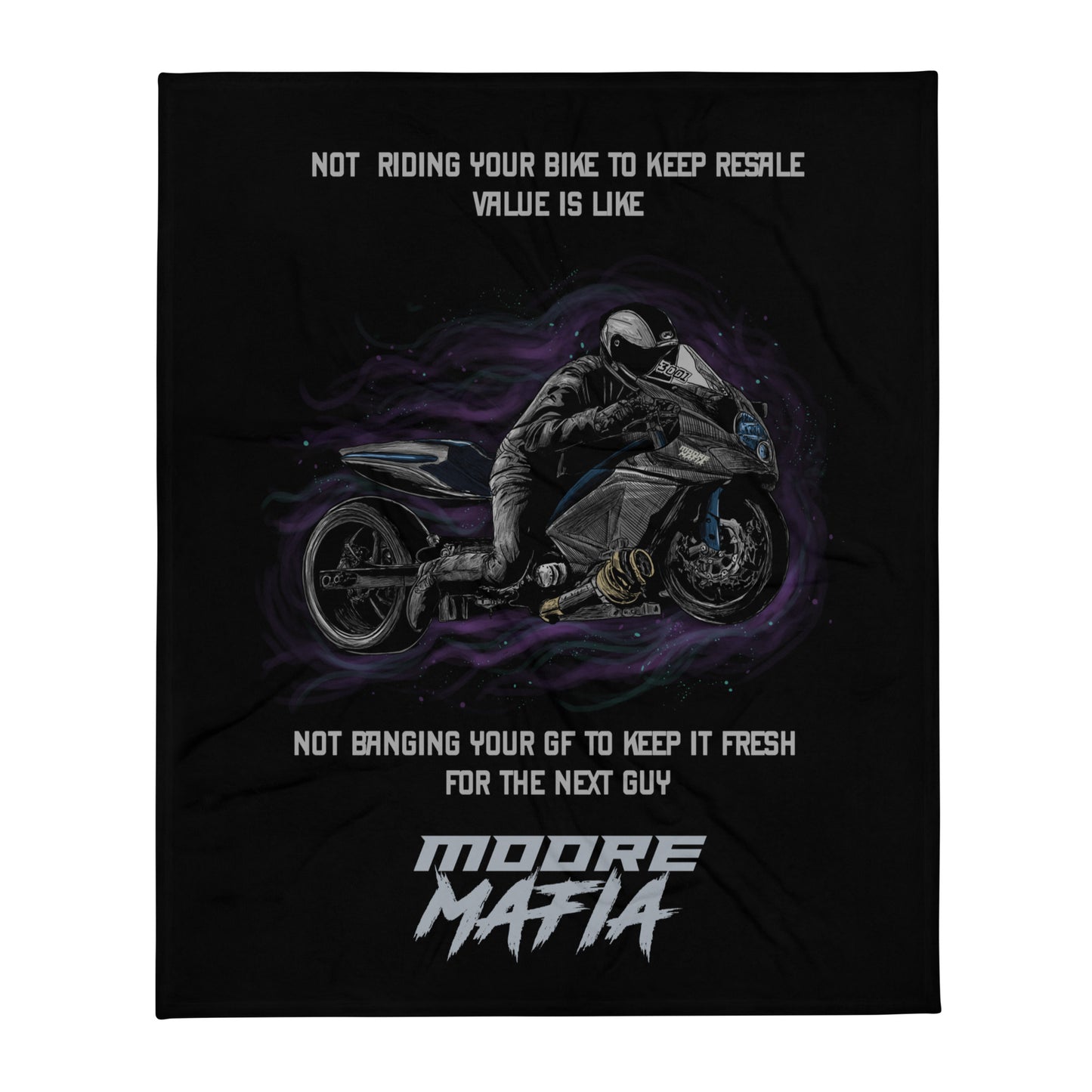Not Riding Your Bike Throw Blanket