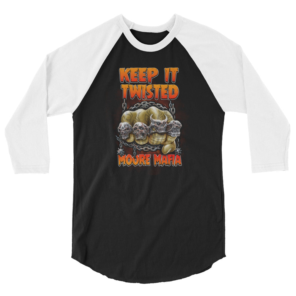 Keep It Twisted 3/4 sleeve raglan shirt